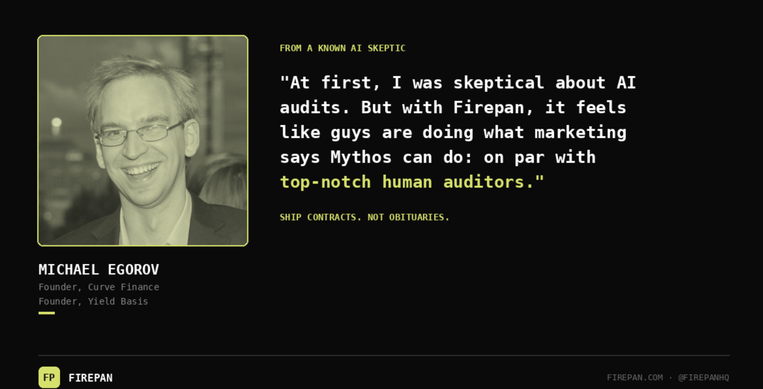 Michael Egorov, Founder of Curve Finance and Yield Basis.